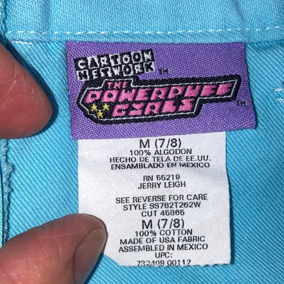 Vintage 90’s Cartoon Network powerpuff girls medium 6/7 light blue skort - Picture 5 of 7